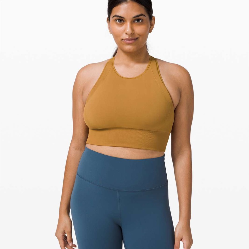 NWT Lululemon Ebb to Train Bra *Medium Support, C/D Cup Spiced Bronze
